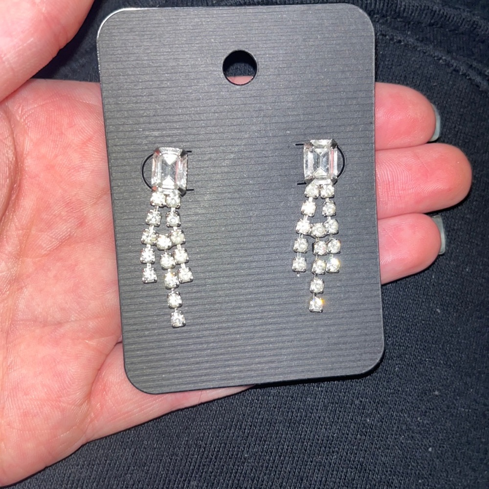 Diamond earrings vintage